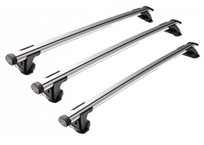 Yakima Through Bars  3 Bar System Roof Rack For Mercedes Benz Sprinter Van  Van   LWB Low Roof with Fixed Points 2006 Onward