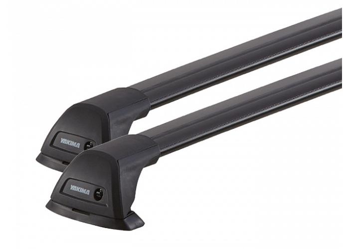Yakima Flush Bars Black  2 Bar System Roof Rack For Toyota Hi Ace  LWB Low Roof 2005 to 2019