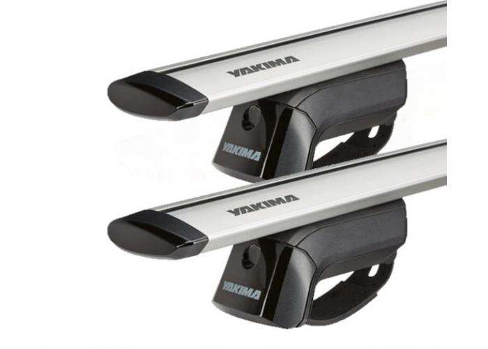 Yakima StreamLine Jetstream Bars Silver Roof Rack For Subaru Forester  5 Door with Roof Rails 2013 to 2018